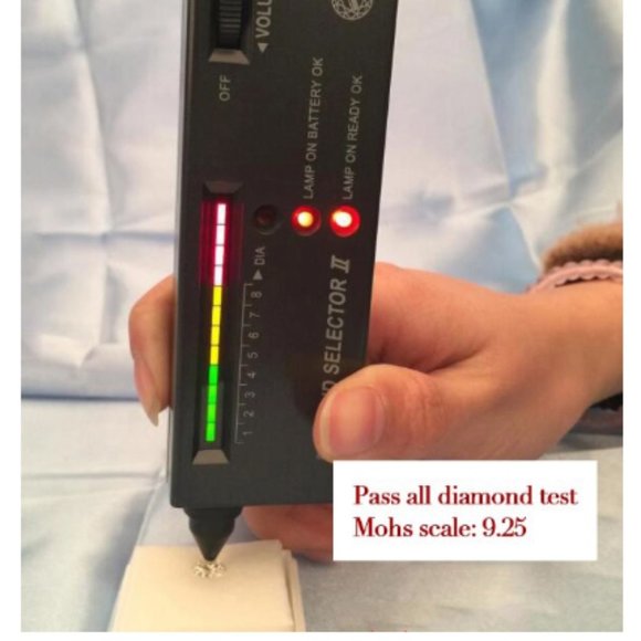 1 Carat Moissanite Wedding Engagement Ring - Picture 8 of 10